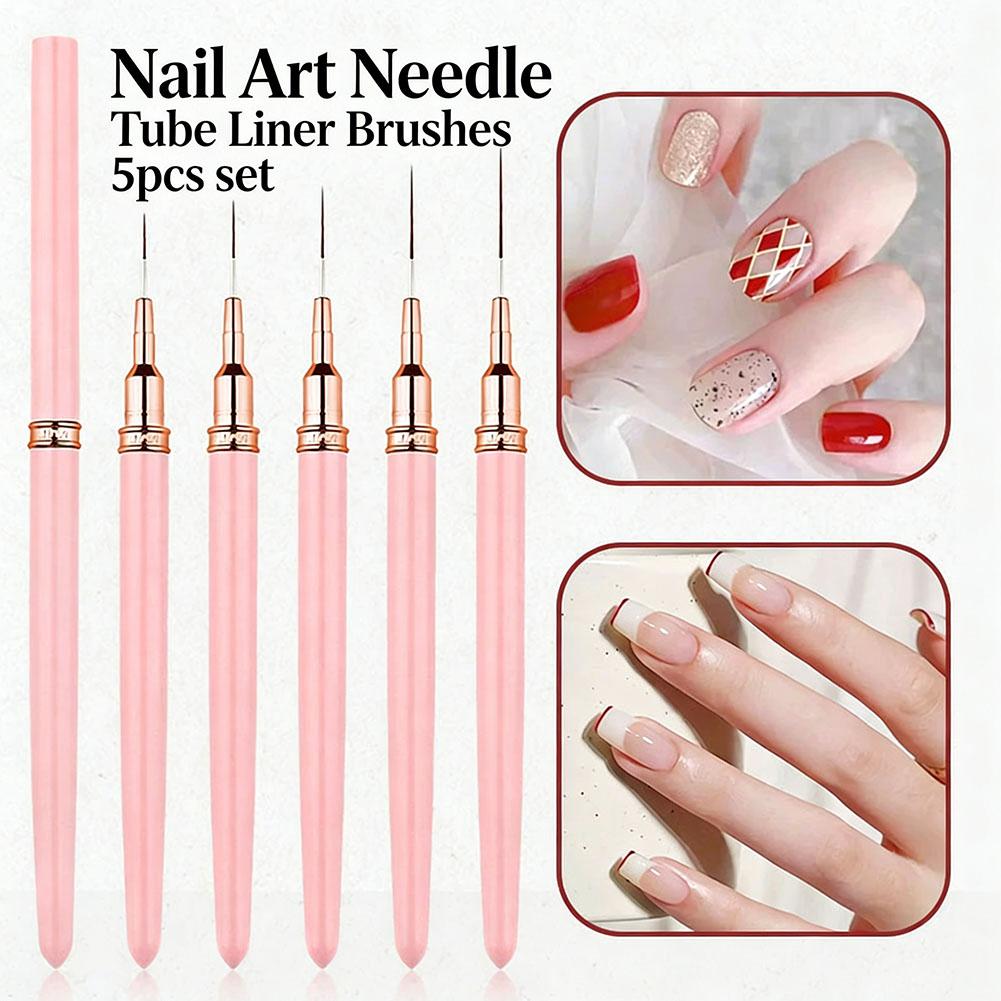 Brush Bristle Set - 5-delige set nagelkunst liner penselen 9mm
