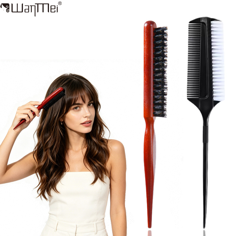 Brush Bristle Set - 2 Stuks Professionele Haarstyling Borstelset Zwijnhaar