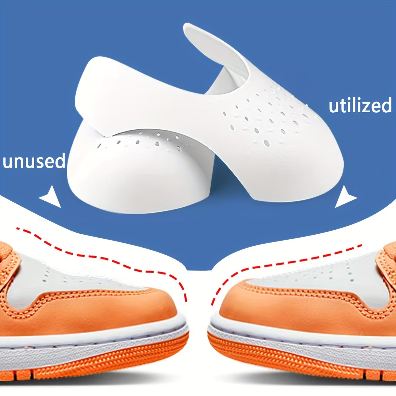 Sneaker Care Crease Protector - 4 stuks anti-kreuk schoenbeschermers, sneaker kreukelbeschermers,