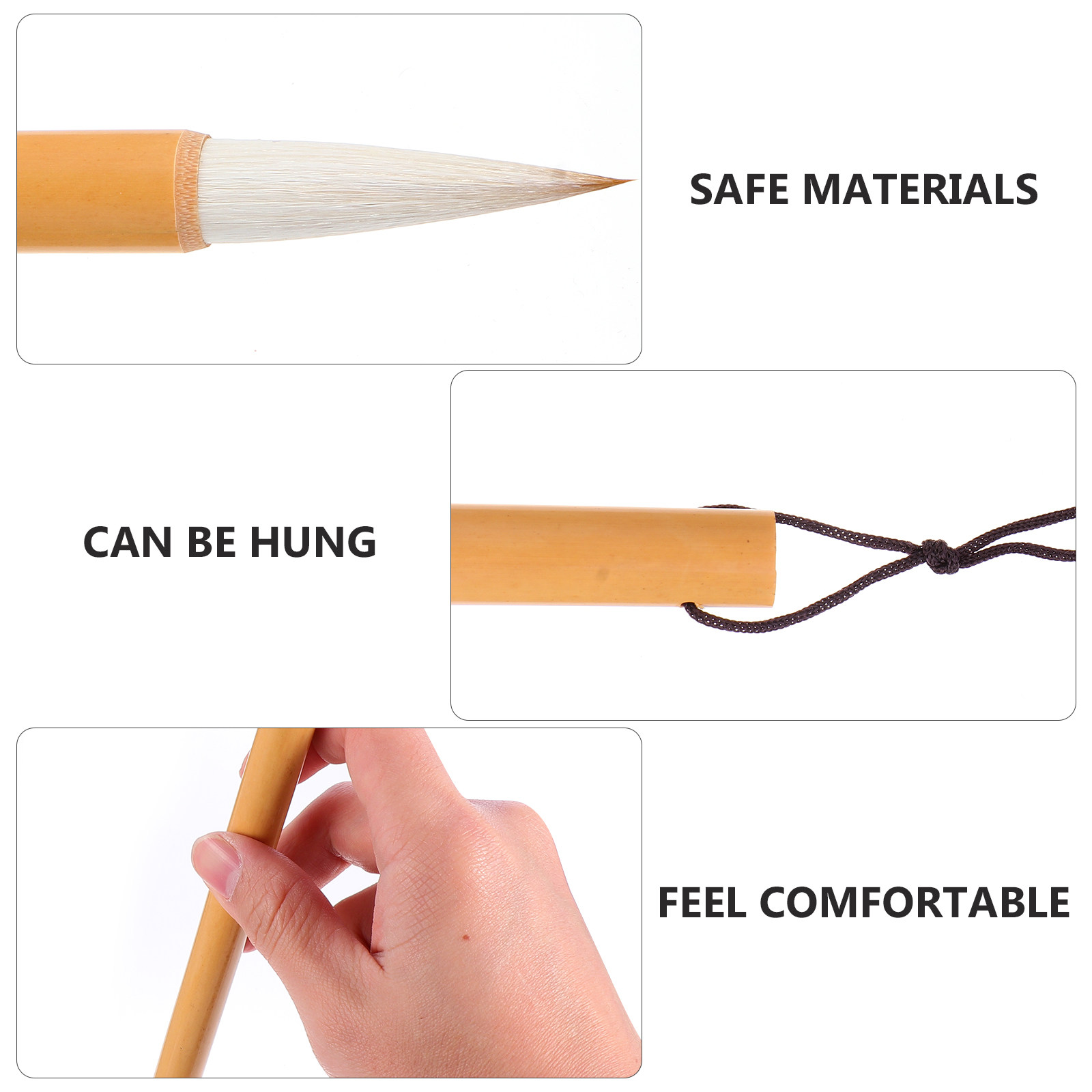 3-delige Chinese kalligrafiebo - Brush Bristle Set recensie en prijs